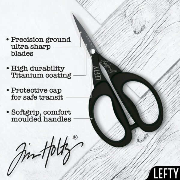 Tim Holtz Left-Handed 5" Mini Snips Scissors - 2785eUS - Image 4